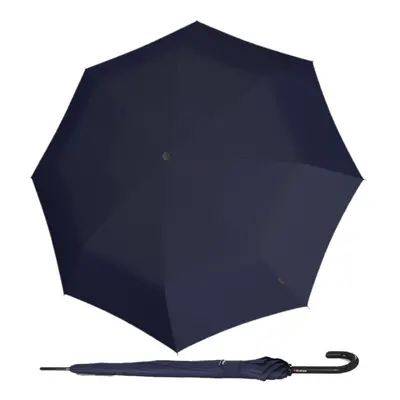 KNIRPS KNIRPS A.760 STICK NAVY - elegantní holový vystřelovací deštník modrá 9677611201