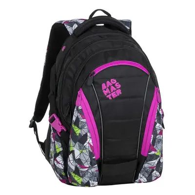 Bagmaster BAG 9 B studentský batoh - růžovo zelený růžová 30 l 180463