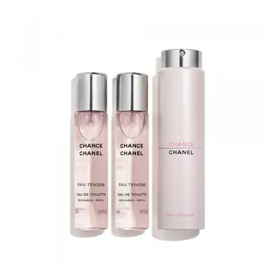 CHANEL Chance eau tendre Toaletní voda v otočném rozprašovači - EAU DE TOILETTE 3X20ML 3x 20 ml