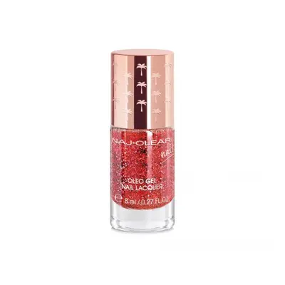 Naj-Oleari Oleo gel Nail Lacquer lak na nehty s gelovým efektem - 34 party red 8 ml