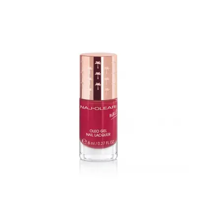 Naj-Oleari Oleo gel Nail Lacquer lak na nehty s gelovým efektem - 23 currant red 8 ml