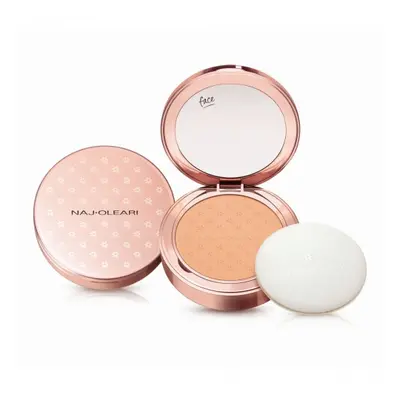 Naj-Oleari Skin Caress Pressed Powder zmatňující kompaktní pudr - 02 peach pink 9,5 ml