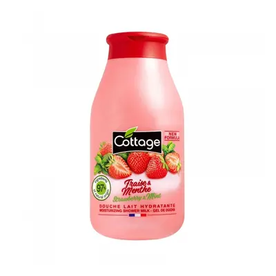 Cottage Moisturizing Shower Milk - Strawberry & Mint sprchové mléko 97% přírodní 250 ml