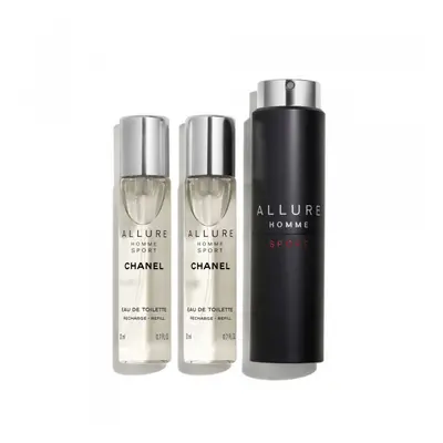 CHANEL Allure homme sport Toaletní voda v plnitelném cestovním rozprašovači - EAU DE TOILETTE 3X