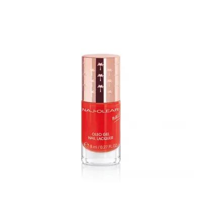 Naj-Oleari Oleo gel Nail Lacquer lak na nehty s gelovým efektem - 20 coral red 8 ml