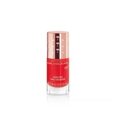 Naj-Oleari Oleo gel Nail Lacquer lak na nehty s gelovým efektem - 21 poppy red 8 ml