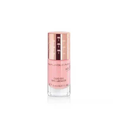 Naj-Oleari Oleo gel Nail Lacquer lak na nehty s gelovým efektem - 10 frosty pink 8 ml