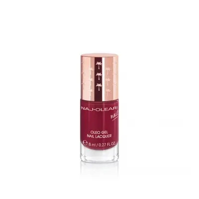 Naj-Oleari Oleo gel Nail Lacquer lak na nehty s gelovým efektem - 24 cherry red 8 ml