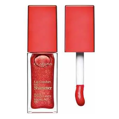 Clarins Lip Comfort Oil Shimmer olej na rty s vícerozměrným leskem - 07 - Red Hot 7 ml