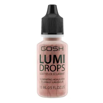 GOSH COPENHAGEN Lumi Drops tekuté multifunkční kapky - 012 Rose Gold 15ml