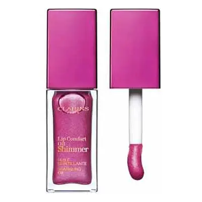 Clarins Lip Comfort Oil Shimmer olej na rty s vícerozměrným leskem - 03 - Funky Raspberry 7 ml