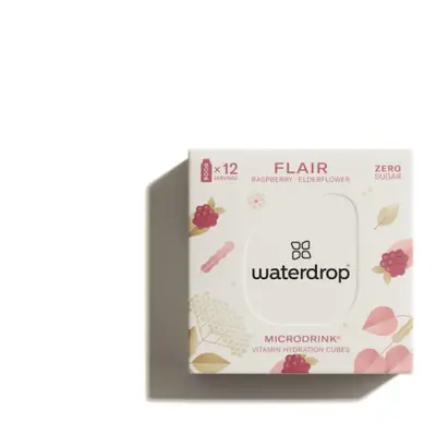 Waterdrop FLAIR (Bezový květ - Lipový květ - Zralé maliny) microdrink 24 g (12 porcí à 2g)