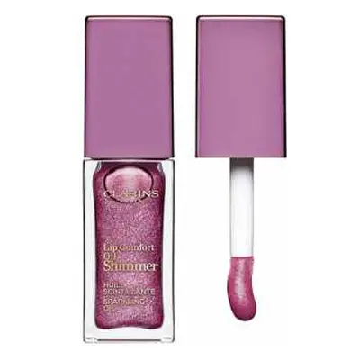 Clarins Lip Comfort Oil Shimmer olej na rty s vícerozměrným leskem - 02 - Purple Rain 7 ml