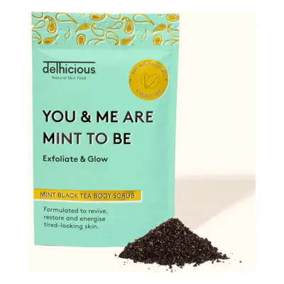 Delhicious Mint Black Tea Body Scrub tělový peeling 100 g