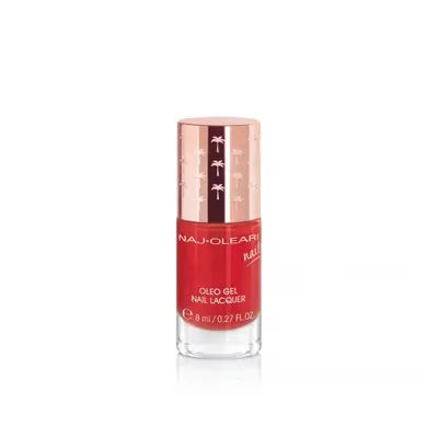 Naj-Oleari Oleo gel Nail Lacquer lak na nehty s gelovým efektem - 22 lacquer red 8 ml