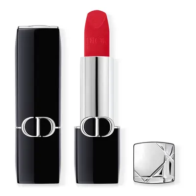 Dior Rouge Dior Velvet dlouhotrvající rtěnka - hydratační květinová péče o rty - 666 Rouge en Di