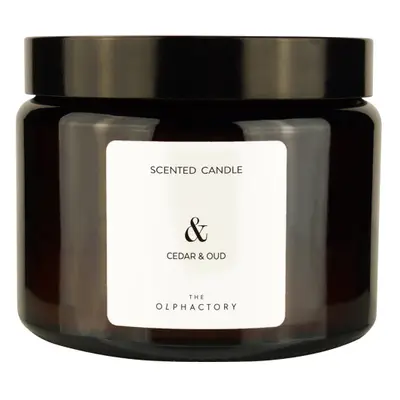 The Olphactory Scented Candle Glass Cedar & Oud to 360g vonná svíčka 360 g