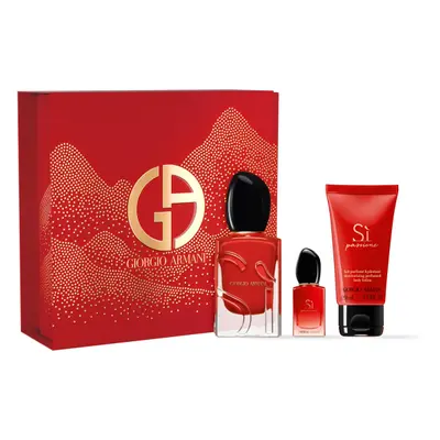 Giorgio Armani Sí Passione dárková sada (parfémová voda 50 ml + tělové mléko 50 ml + cestovní sp