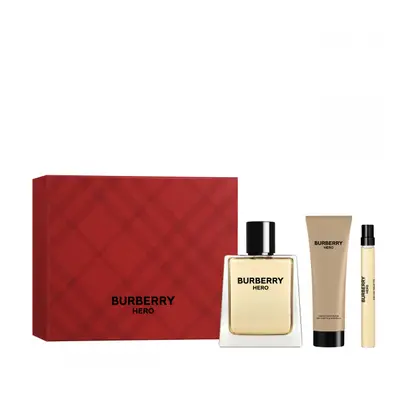 Burberry Hero dárková sada (toaletní voda 100 ml + sprchový gel 75 ml + cestovní sprej 10 ml)