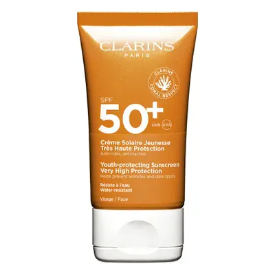 Clarins SUN FACE CREAM SPF50+ opalovací krém 50 ml