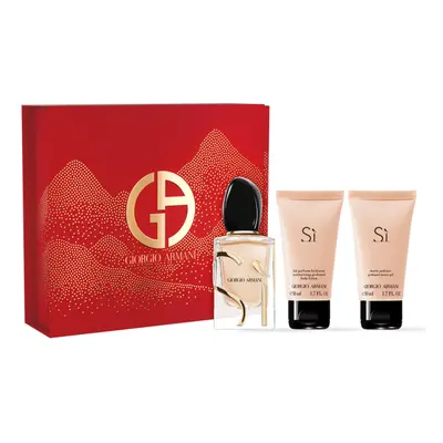 Giorgio Armani Sí dárková sada (parfémová voda 50 ml + sprchový gel 50 ml + tělový krém 50 ml)