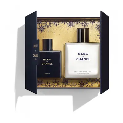 CHANEL BLEU DE CHANEL CASE PARFUM SET PARFÉM 50 ML A HYDRATAČNÍ KRÉM 3 V 1 90 ML