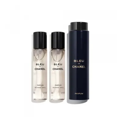 CHANEL Bleu de chanel OPAKOVANĚ PLNITELNÝ FLAKÓN TWIST AND SPRAY – PARFUM - 3X20 ML 3x 20 ml