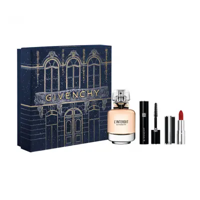 Givenchy L´INTERDIT EDP dárková sada (parfémová voda 50 ml + řasenka L'Interdit Couture + rtěnka