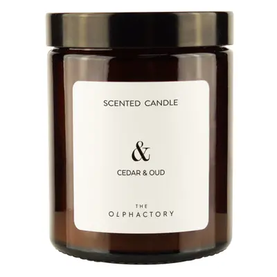 The Olphactory Scented Candle Glass Cedar & Oud to 135g vonná svíčka 135 g