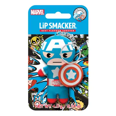 Lip Smacker Marvel Super Hero Lip Balm - Captain Americana balzám na rty a klíčenka 4 g