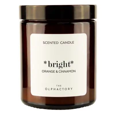 The Olphactory Scented Candle Glass Bright Orange & Cinn to vonná svíčka 135 g