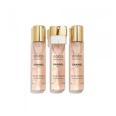 CHANEL Coco mademoiselle Toaletní voda v otočném rozprašovači - EAU DE TOILETTE 3X20ML 3x 20 ml