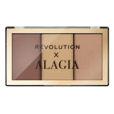 Revolution Face Like Alagia Highlight & Bronze Palette paletka na tvář 5 g