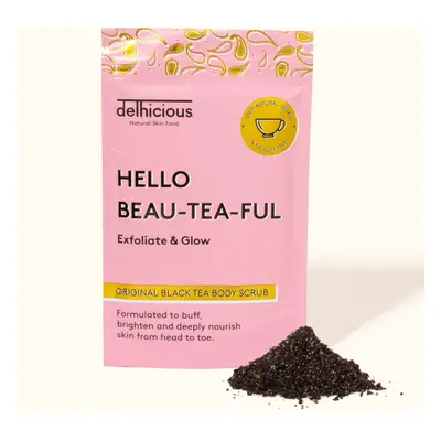 Delhicious Original Black Tea Body Scrub tělový peeling 100 g