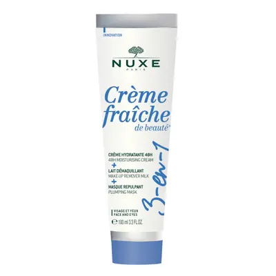 Nuxe Crème Fraîche® 3v1 hydratační krém, odličovací mléko a vypínací maska 100 ml