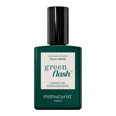 Manucurist Green Flash LED gel na nehty - Milky White 15 ml