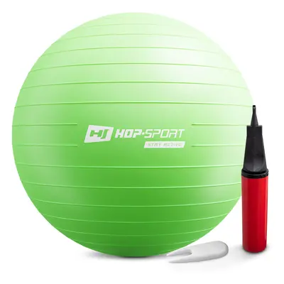 Gymnastický míč fitness 65cm s pumpou - zelený