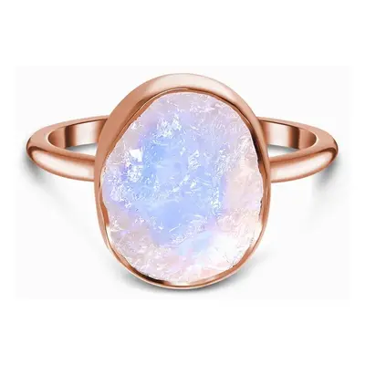 Royal Fashion prsten 14k zlato Vermeil GU-DR23090R-ROSEGOLD-MOONSTONE