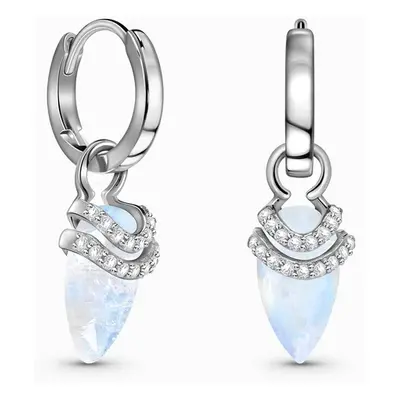 Royal Fashion stříbrné náušnice GU-DR23084E-SILVER-MOONSTONE-TOPAZ