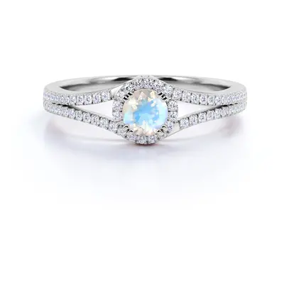 Emporial stříbrný prsten GU-DR14761R-SILVER-MOONSTONE-ZIRCON