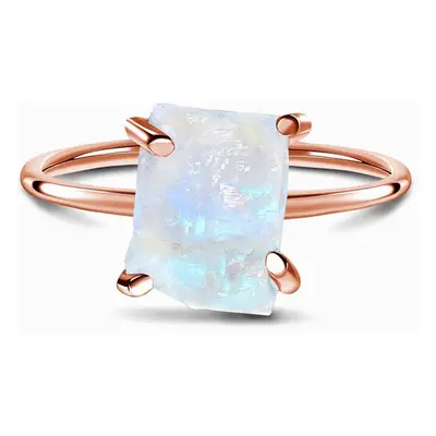 Royal Fashion prsten 14k zlato Vermeil GU-DR15849R-ROSEGOLD-MOONSTONE