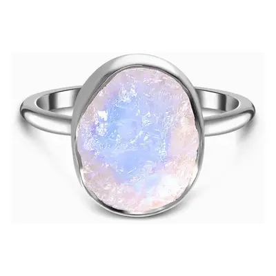 Royal Fashion stříbrný prsten GU-DR23090R-SILVER-MOONSTONE