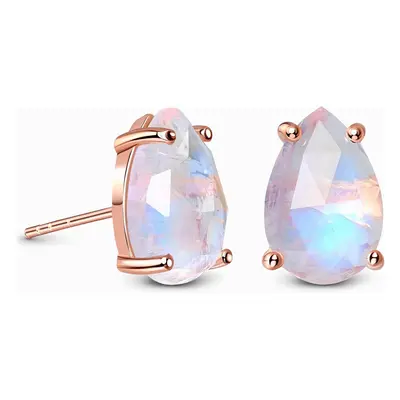 Emporial náušnice 14k zlato Vermeil GU-DR8927E-ROSEGOLD-MOONSTONE