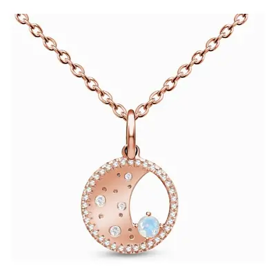 Royal Fashion náhrdelník 14k zlato Vermeil GU-DR22121N-ROSEGOLD-MOONSTONE