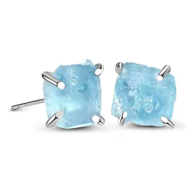 Emporial stříbrné náušnice GU-DR1622122E-SILVER-AQUAMARINE