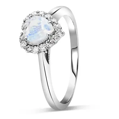 Emporial stříbrný prsten GU-DR12959R-SILVER-MOONSTONE-ZIRCON