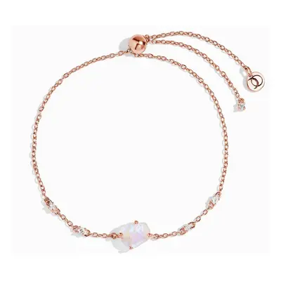 Royal Fashion náramek 14k zlato Vermeil DR24372B-ROSEGOLD-MOONSTONE-TOPAZ