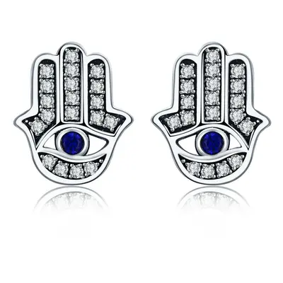 Royal Fashion náušnice Hamsa Symbol ochrany SCE389