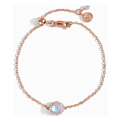 Royal Fashion náramek 14k zlato Vermeil DR24373B-ROSEGOLD-MOONSTONE-TOPAZ