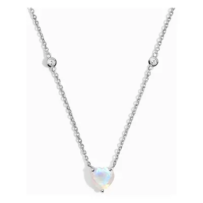 Royal Fashion stříbrný náhrdelník GU-DR23100N-SILVER-MOONSTONE-TOPAZ